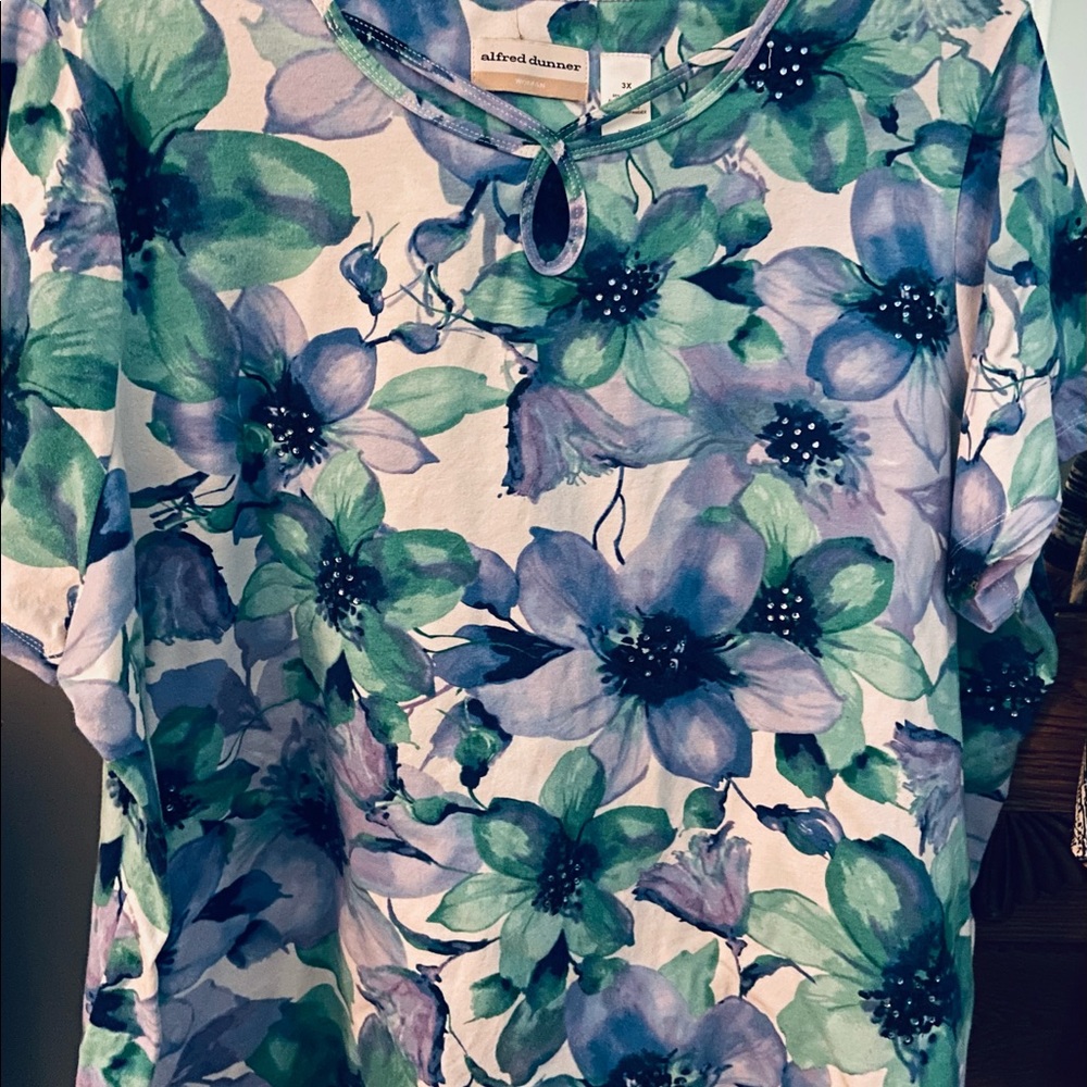 3X Woman’s Alfred Dunner Print Top